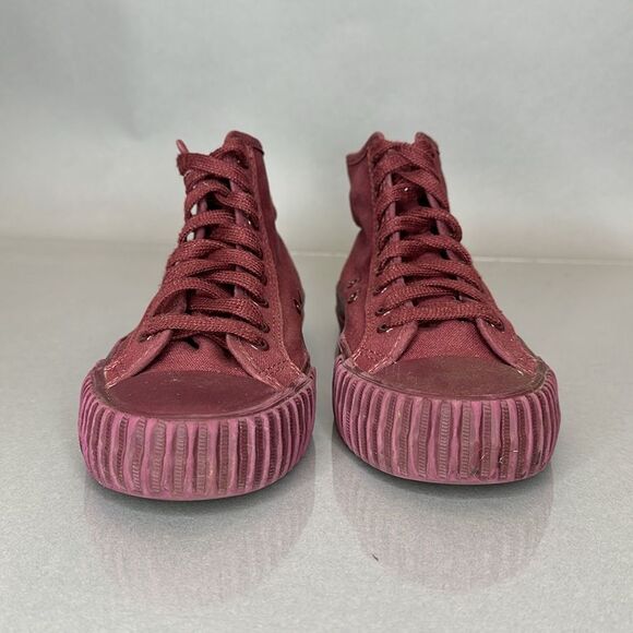 PF Flyers Vulcanized Posture foundation burgundy plum unisex W7.5/M6 (1508) - Picture 8 of 11